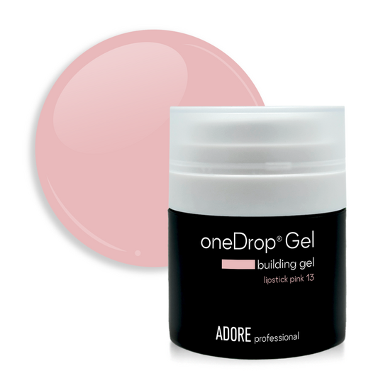 ADORE. One Drop Gel, 30 g, #13, Lipstick pink. Гель для нарощування, натуральний рожевий