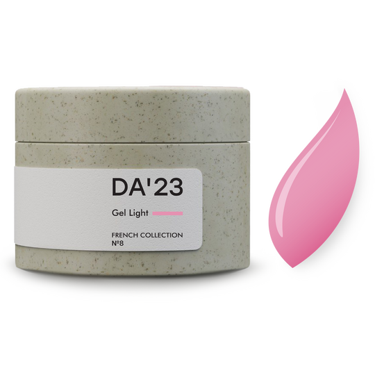 DA'23. Gel Light, French collection №8, 30 ml, гель середньо-рідкої консистенції