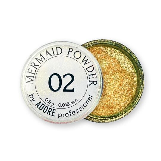 ADORE. Mermaid Powder #02, 0.5 g. Втирка-хамелеон, золотаво-бірюзова