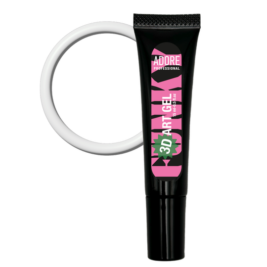 ADORE. 3D Funky Art Gel, №01, White, 15 ml. Гель для об'ємних дизайнів, білий