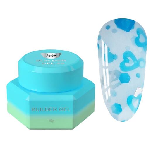 You Are Cute. Builder Gel #29, 15 ml, гель для нарощування з кольоровими сердечками