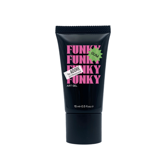 ADORE. Art Gel "Funky Gum", 15 ml. Гель для об'ємних дизайнів в тубі, прозорий