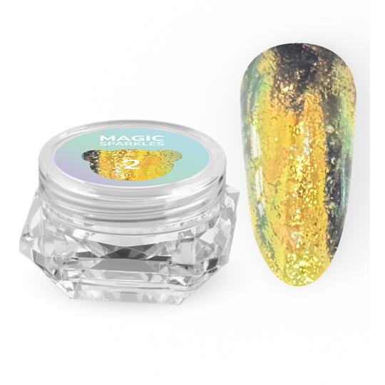 You Are Cute. Magic Sparkles №02, 0.2 g, Сухі блискітки-хамелеон для нігтів