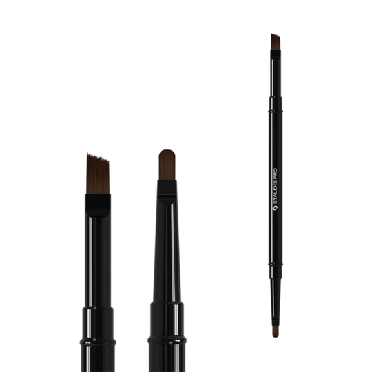STALEKS. Gel brush, Expert 7 mm / 9 mm. Пензлик для гелю двосторонній