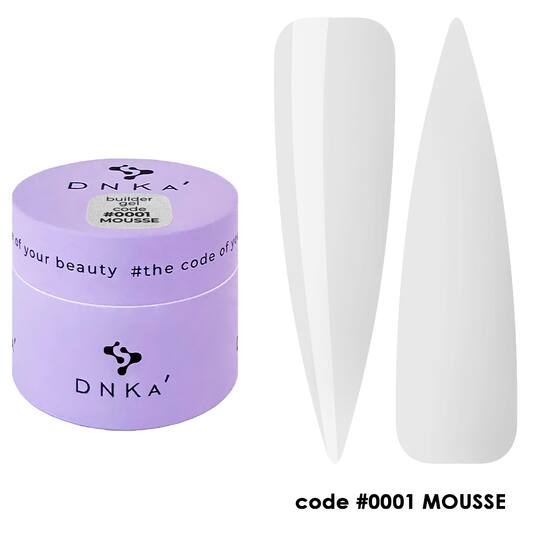DNKa’. Builder Gel, Mousse, #0001, 15 ml, гель для моделювання