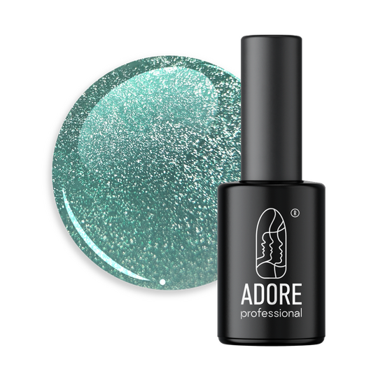ADORE. Cat's Eye Gel Polish, #C-01, 8 ml. Світловідбиваючий гель-лак "котяче око", м'ятно-зелений