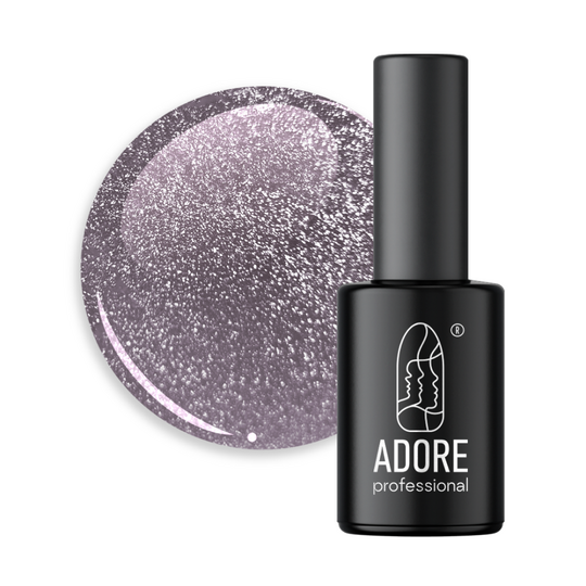 ADORE. Cat's Eye Gel Polish, #C-04, 8 ml. Світловідбиваючий гель-лак "котяче око", теплий коричневий