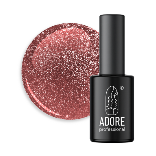 ADORE. Cat's Eye Gel Polish, #C-10, 8 ml. Світловідбиваючий гель-лак "котяче око", червоний рубін