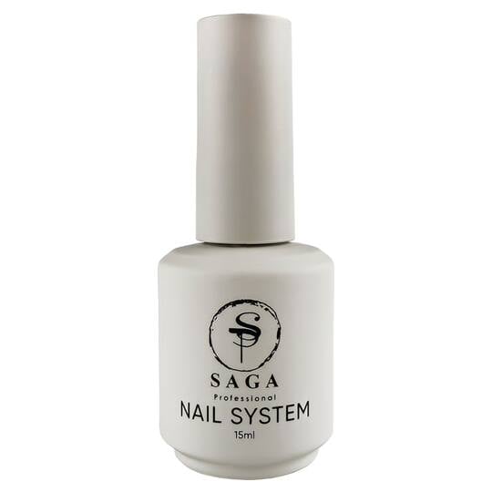 SAGA. Rubber base "Strong", clear, 15 ml. Прозора каучукова база