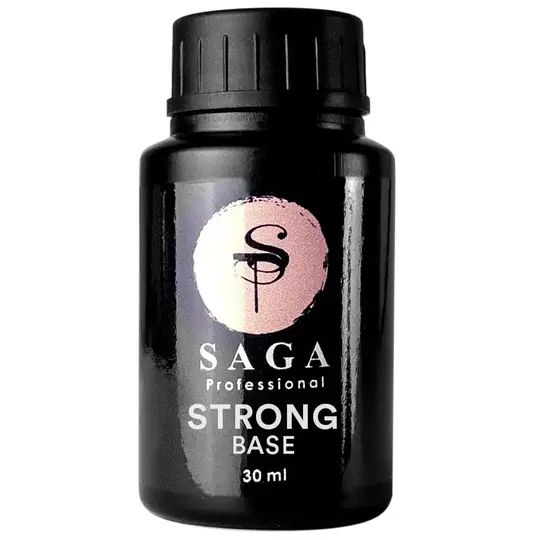 SAGA. Rubber base "Strong", clear, 30 ml. Прозора каучукова база