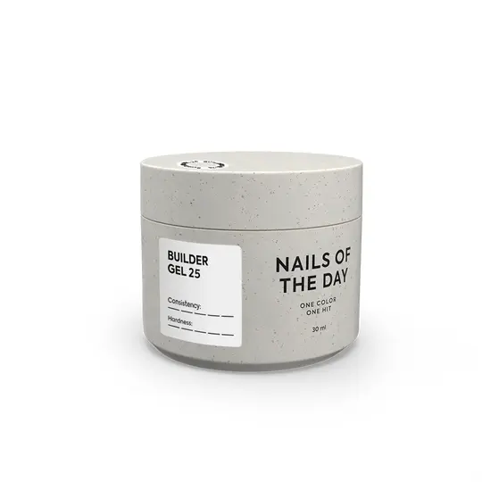 NOTD. Builder Gel, #25, 30 ml. Гель для нарощування, насичений білий