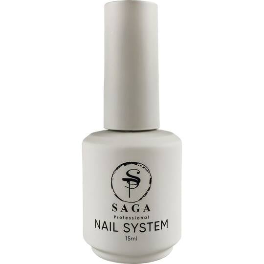 SAGA. No Wipe Top "Titanium", no UV-filters, 15 ml. Топ без липкого шару без УФ-фільтрів