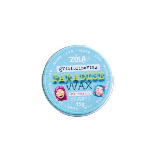 ZOLA. Viktorina Vika, "Paradise" Eyebrow Wax with Vitamin E and Argan Oil, 15 g. Віск для брів з вітаміном Е та аргановою олією
