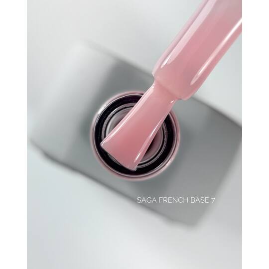 SAGA. French base, #07, 10 ml. Камуфлююча база