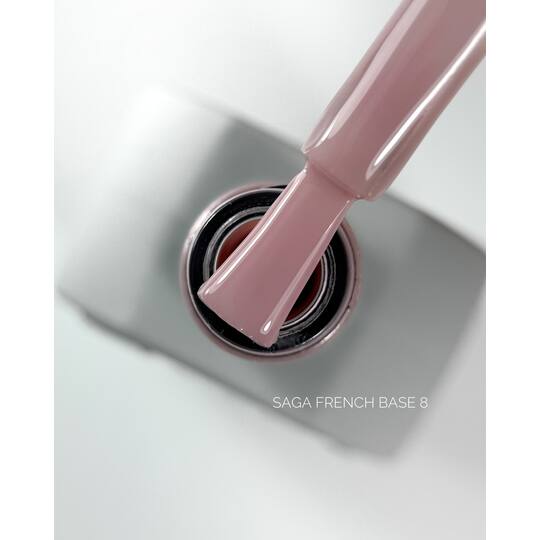 SAGA. French base, #08, 10 ml. Камуфлююча база