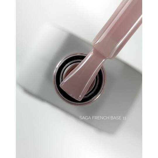 SAGA. French base, #11, 10 ml. Камуфлююча база