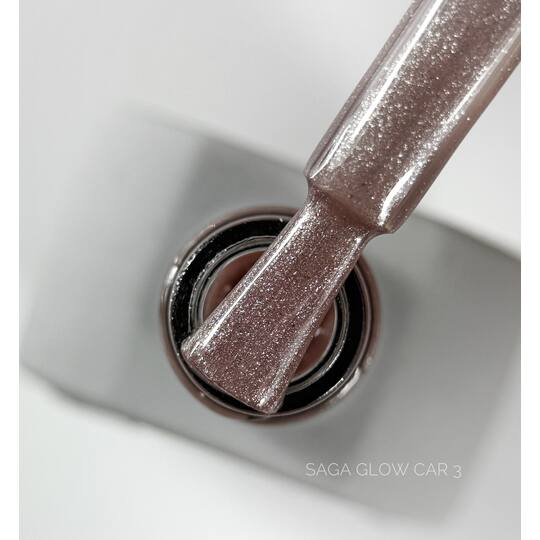 SAGA. Cat's Eye Gel Polish "Glow Cat", #03, 10 ml. Гель-лак "Котяче око"