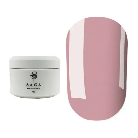 SAGA. Builder gel "Veil", 15 ml, #02. Гель для укріплення та нарощування