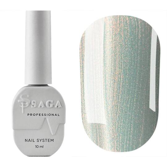 SAGA. Cat's Eye Gel Polish "Silk Cat", #04, 10 ml. Гель-лак "Котяче око" з перламутром