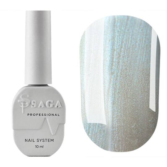SAGA. Cat's Eye Gel Polish "Silk Cat", #06, 10 ml. Гель-лак "Котяче око" з перламутром