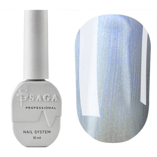 SAGA. Cat's Eye Gel Polish "Silk Cat", #07, 10 ml. Гель-лак "Котяче око" з перламутром