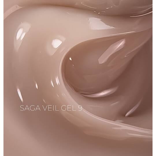 SAGA. Builder gel "Veil", 30 ml, #09. Гель для укріплення та нарощування