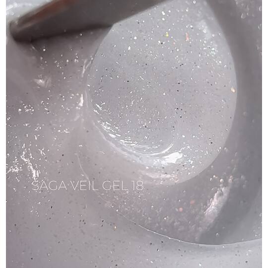SAGA. Builder gel "Veil", 30 ml, #18. Гель для укріплення та нарощування