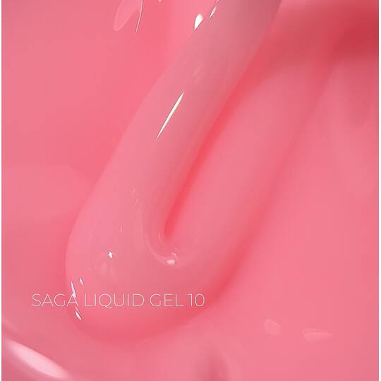 SAGA. Liquid Gel, 15 ml, #10. Рідкий гель для укріплення та нарощування