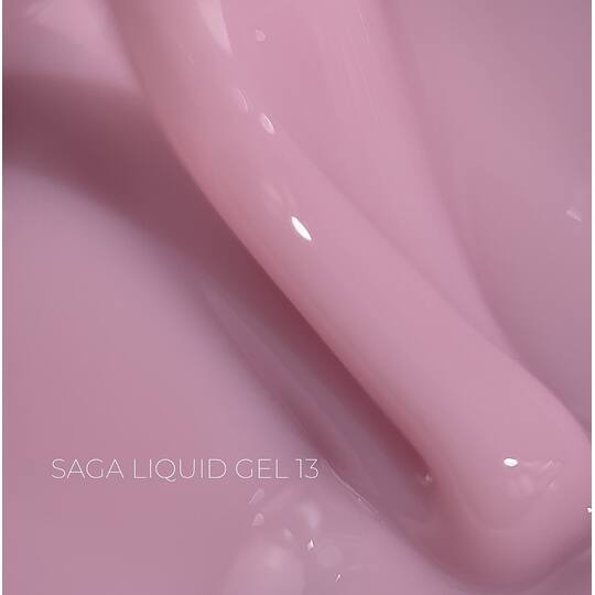 SAGA. Liquid Gel, 15 ml, #13. Рідкий гель для укріплення та нарощування