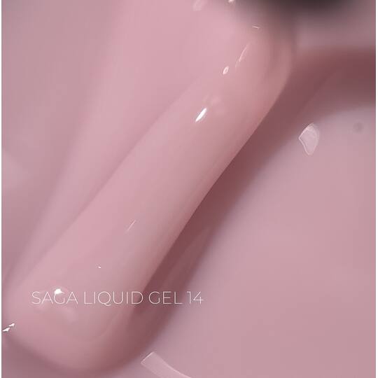 SAGA. Liquid Gel, 15 ml, #14. Рідкий гель для укріплення та нарощування