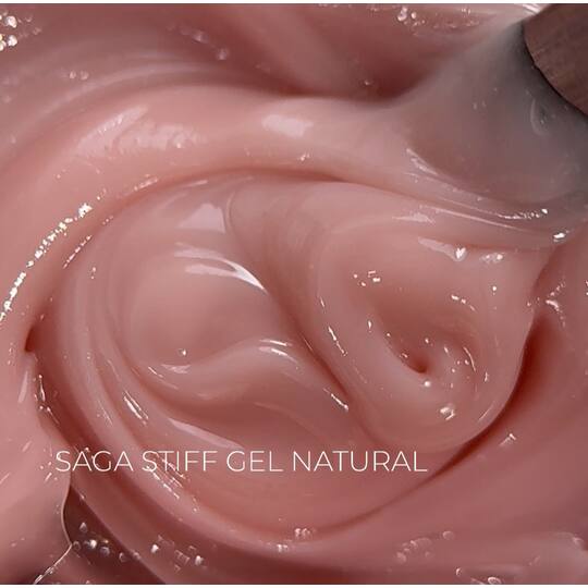 SAGA. Stiff Gel, 15 ml, #04, Natural. Густий гель для укріплення та нарощування