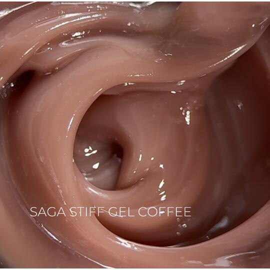 SAGA. Stiff Gel, 15 ml, #05, Coffee. Густий гель для укріплення та нарощування