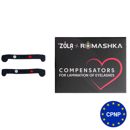 ZOLA x Romashka. Compensators For Lushes Lamination, Black. Компенсатори для ламінування вій, чорні