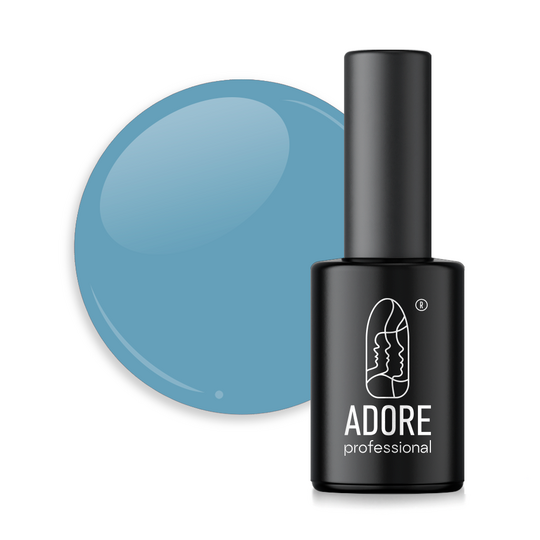 ADORE. Marble Glass Gel Polish, #MG-02, Beryl, 8 ml. Вітражний гель-лак, сіро-блакитна глазур