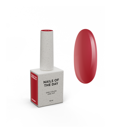 NOTD. Color Top, Vitrage #07, 10 ml. Вітражний топ без липкого шару, бордовий