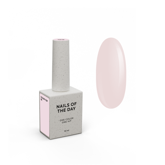 NOTD. Color Top #05, 10 ml, топ без липкого шару, темний нюд