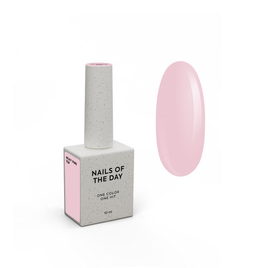 NOTD. Milky pink Top, 10 ml, топ з липким шаром, молочно-рожевий