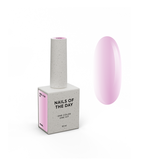 NOTD. Shell Top #03, 10 ml, перлинний топ з рожевою втиркою