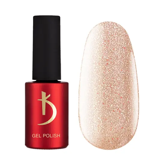 KODI Gel Polish Golden Brown #06, світлий золотистий з блиском, 7 ml, гель-лак