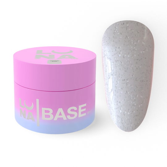 LUNAmoon. Cover BASE #5, WHITE with SHIMMER, 30 ml без пензлика