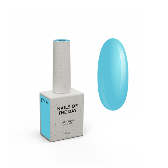 NOTD. Bottle Gel #5, Blue, 10 ml, рідкий надміцний гель, небесно-блакитний
