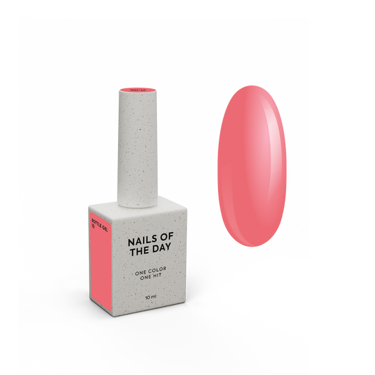 NOTD. Bottle Gel #10, Coral, 10 ml, рідкий надміцний гель, кораловий