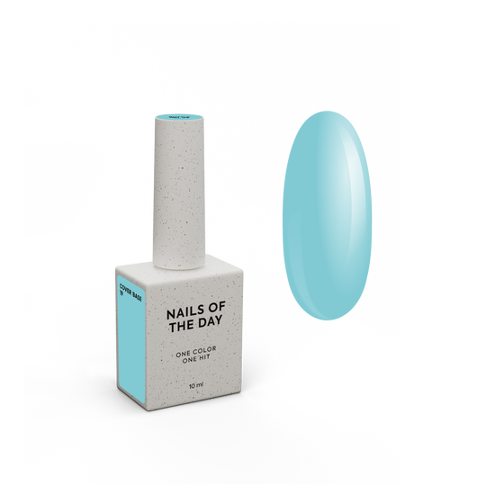 NOTD. Cover Base, NEW Formula #19, 10 ml, ніжно-блакитна камуфлююча база