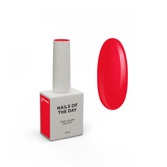 NOTD. Cover Base, NEW Formula #32, 10 ml, червона камуфлююча база