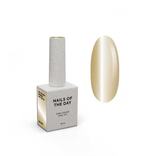 NOTN. Korean "Cat eye" Gel Polish #10, 10 ml, гель-лак "котяче око" тепло золотий