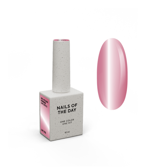 NOTN. Korean "Cat eye" Gel Polish #11, 10 ml, гель-лак "котяче око" рожевий