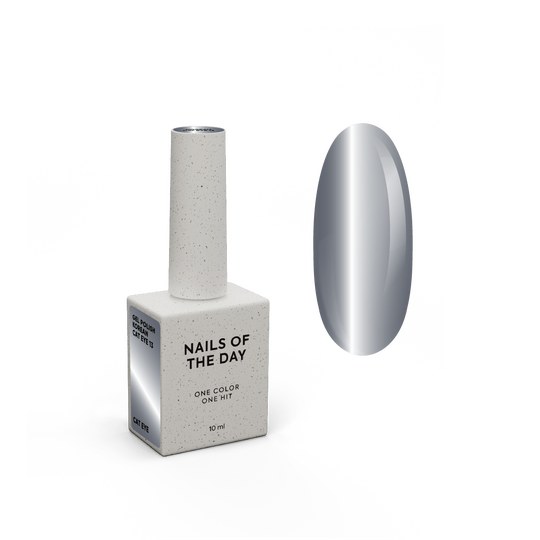 NOTN. Korean "Cat eye" Gel Polish #13, 10 ml, гель-лак "котяче око" темно-сірий