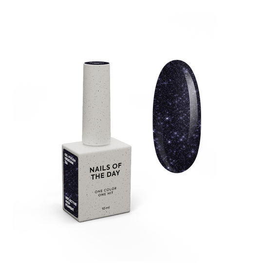 NOTN. Reflective Gel Polish, Obsidian, #326, графітово-фіолетовий світловідбиваючий, 10 ml