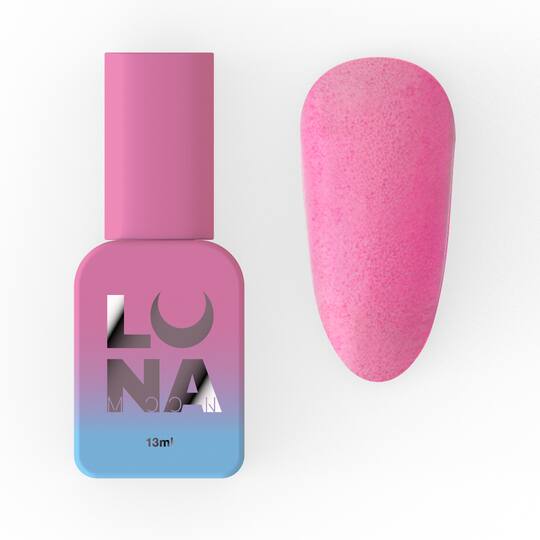 LUNAmoon. Matte Pink Sand Top Coat, 13 ml, матовий топ з ефектом піску