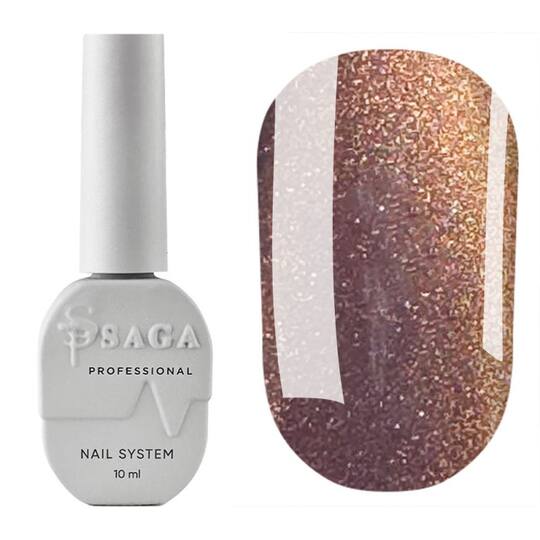 SAGA. Cat's Eye Gel Polish "Smoothie Cat", #01, 10 ml. Гель-лак "Котяче око" хамелеон